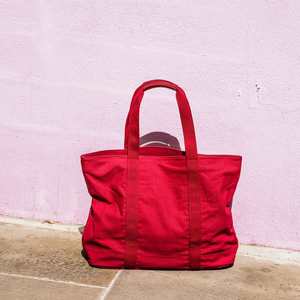 Large Capacity Canvas Tote Bag <b>Custom</b> Embroidery Logo Heavy Duty Canvas Shopping Beach Travel Shoulder Handbag - Product Image 3