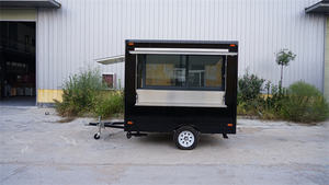 6 kaki x 8.2ft trailer makanan <span class=keywords><strong>3</strong></span> kompartemen air wastafel 1 cuci tangan set komersial dasar trailer seluler - Product Image 2