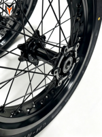 Kit Roda Supermoto Surron Ultra Bee 17" 6061 CNC Aluminium 17x2.5 17x3.5 Ban Slick Performa Tinggi Suku Cadang Modifikasi Sepeda Listrik