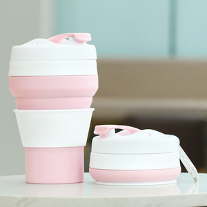 Mug de voyage pliable 350ml 480ml 600ml, bouteille d'eau pliable en silicone, tasse à café légère pour l'extérieur - Product Image 2