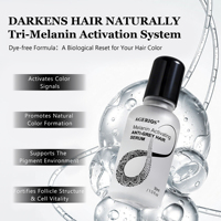 Serum Anti Uban Non-Pewarna, Esens Rambut Putih ke Hitam, Palmitoyl Tetrapeptide-20, Mengaktifkan Melanin, Mengembalikan Warna Rambut Alami