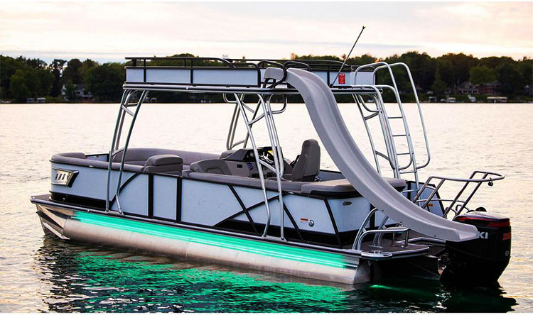 Allhouse Luxury Yacht Aluminum Double Decker Pontoon Boat