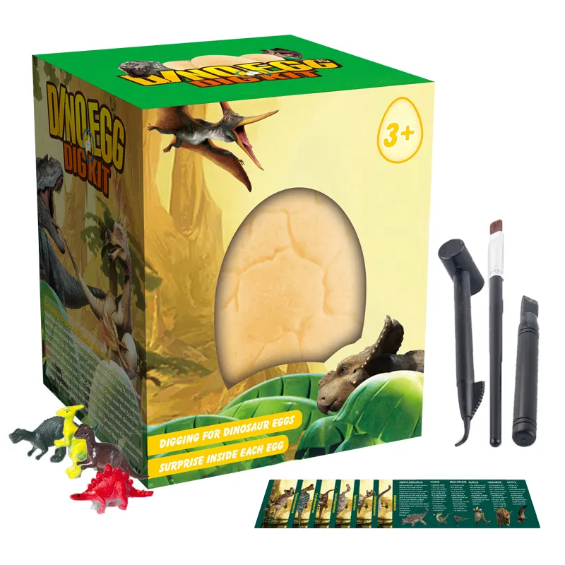 Лидер продаж, игрушки STEM, развивающие научные игрушки, яйцо динозавра Jumbo с 12 различными динозаврами