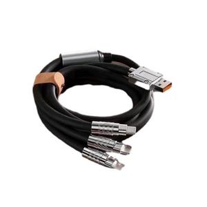 Precio de promoción para 120W 4 pies 3 en 1 Cable de carga múltiple Cable de silicona grueso de carga rápida para dispositivos IOS Micro <span class=keywords><strong>USB</strong></span> <span class=keywords><strong>C</strong></span> - Product Image 3