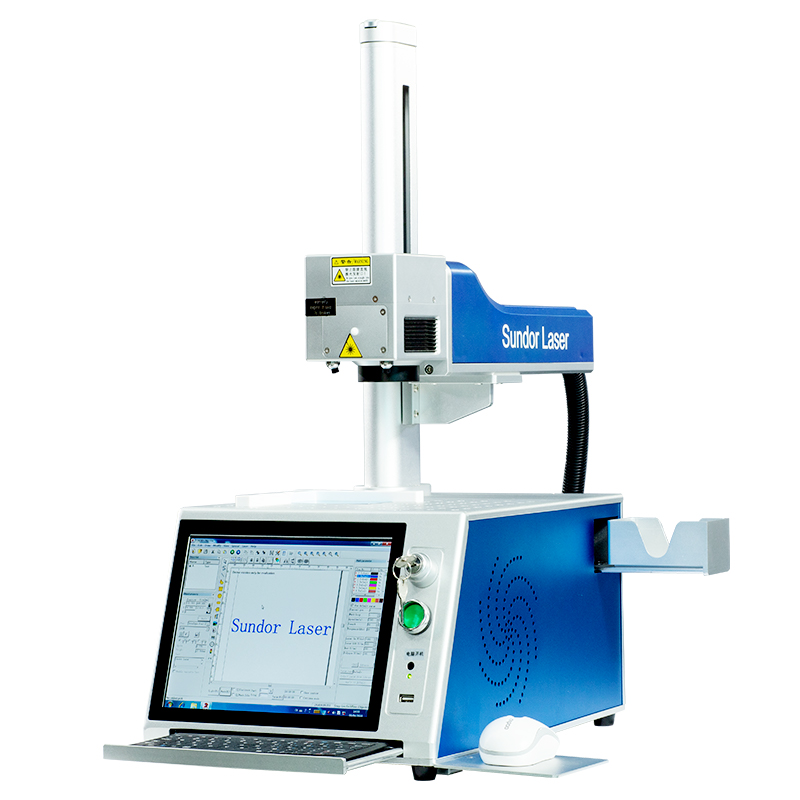 Миниатюрная оптоволоконная Лазерная 3d-маркировочная машина для металла Raycus JPT, 20 Вт 30 Вт