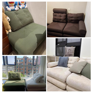 Modern Living Room Reclining Removable Fabric One Seat <strong>Combination</strong> Module Compression <strong>Sofa</strong> <strong>Bed</strong> Pillow Back Sponge Filling Hotel - Product Image 5