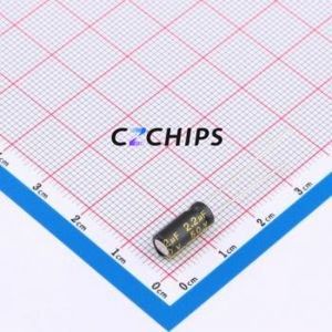 Condensador Electrolítico de Aluminio de Montaje Pasante CD26G1HM2R2D110T, Componente de Montaje Pasante (THT), D5xL11mm 2.2uF 20% 50V 2mm - Product Image 1