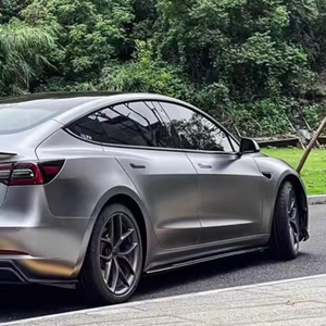 Estilo de Arte de fibra de carbono de alta calidad para Tesla Model 3 Side Bumper Lip Upgrade Body Kits Brand New Carbon Side Skirt - Product Image 5