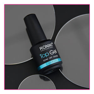 RONIKI OEM/ODM Gel <span class=keywords><strong>UV</strong></span> <span class=keywords><strong>semi</strong></span>-<span class=keywords><strong>permanent</strong></span> à faire tremper 15 ml Longue durée transparent Non toxique Marque privée Sans essuyage Caoutchouc Mat Top Coat - Product Image 4