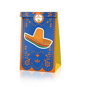 Huancai Mexican <strong>Party</strong> Favors <strong>Bag</strong> 12 PCS Gift Paper <strong>Bags</strong> Goodies Candy Treat <strong>Bag</strong> with <strong>Stickers</strong> for Cinco De Mayo <strong>Party</strong> Supplies - Product Image 3