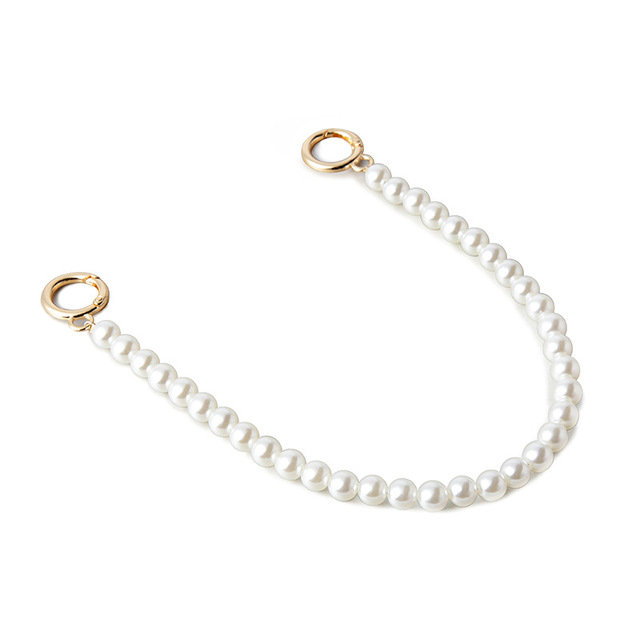 Bright Steel Wire 10mm 20-120cm Pearl Chain Mobile Phone Shell Pearl Chain Clothing Shoulder Strap Pearl Chain