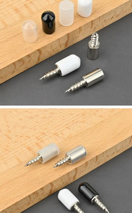 Support d'étagère intégré en fer avec vis autoperceuses pour meubles et armoires – Fixation robuste et durable - Product Image 3