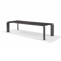 Nouvelle arrivée, table à manger rectangulaire en bois massif de haute qualité, moderne et luxueuse, meubles de maison, table à manger de cuisine