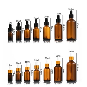 Bouteille compte-gouttes en verre ambré pour cosmétiques, conteneur de sérum, flacon échantillon rechargeable, emballage personnalisé, marque privée OEM MLM - Product Image 5