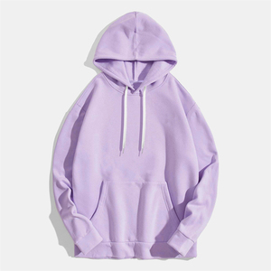 Vente en gros de sweats à capuche surdimensionnés en polyester épais, style streetwear automnal, personnalisables, vierges, teints en uni - Product Image 6
