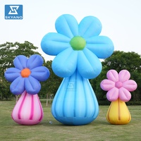 Fleurs gonflables géantes sculpture art publicité fleurs ballon Sculptures d'air