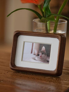 Solid Wood Handmade Eco-Friendly Durable Lightweight Creative Simple Modern Mini Photo <strong>Frame</strong> 3x5 Inch <strong>Rounded</strong> Corners Small - Product Image 2