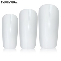 Nouvel Arrivage Protège-tibias en Plastique Écologique pour Enfants, Vierge pour Sublimation DIY, Personnalisable, pour Football et Sports, Été Hiver