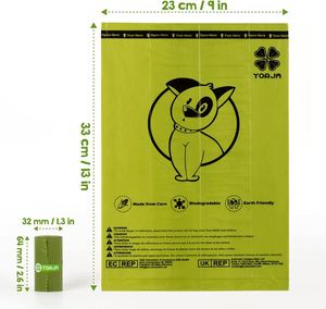 Custom 100% Biodegradable <b>Compostable</b> Thick and Strong Leak-proof Pet Dog Poop <b>Bag</b> - Product Image 2