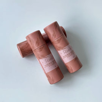 Emballage kraft dégradable de rouge à lèvres récipient solide personnalisé baume à lèvres tube en carton boîte ronde conteneur de baume à lèvres Push up