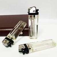 Briquet à roue à silex jetable de haute qualité en gros, prix abordable, briquet à cigarettes durable en plastique transparent à gaz butane