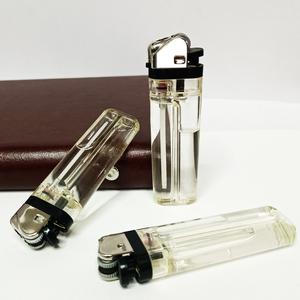 Encendedor de gas de plástico transparente desechable de alta calidad al por mayor, encendedor de rueda de pedernal duradero a precio económico - Product Image 4
