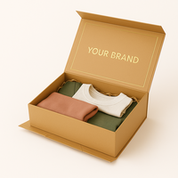 Boîte-cadeau pliante écologique de luxe pour vêtements et tissus | Emballage en carton rigide
