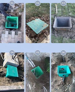 Caja de Distribución Sellada de Plástico con Diseño Antiobstrucciones para Cableado, Sistema <span class=keywords><strong>Auxiliar</strong></span> de Alcantarillado, Cuadrada 500x500mm - Product Image 5