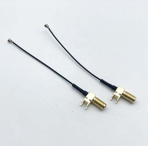 อะแดปเตอร์สายเชื่อมต่อ RF 90องศา PCB SMA ตัวเมียมุมขวาไปยัง <span class=keywords><strong>IPX</strong></span> 1.13สายโคแอกเซียลชุบทอง50 - Product Image 3