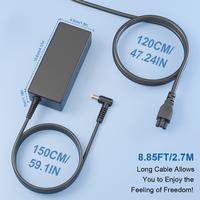 Adaptateur de chargeur d'ordinateur portable DC 5,5 mm * 1,7 mm 19 V 2,37 A 45 W pour Dell HP Lenovo Acer Asus Chargeurs et adaptateurs d'alimentation pour ordinateur portable