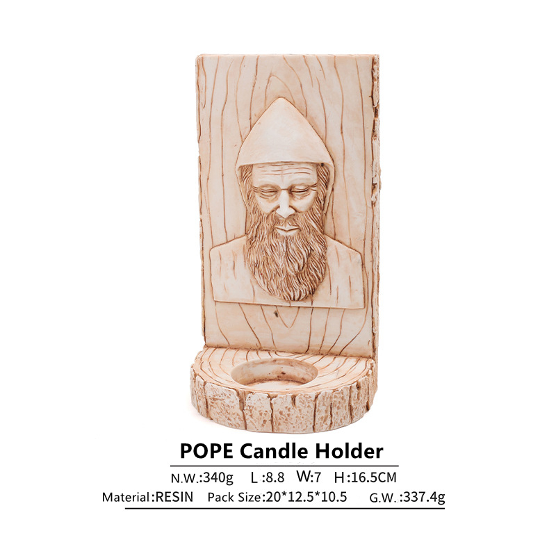 Pope Candle Holder