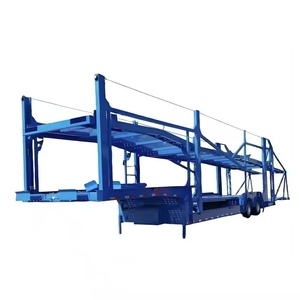 Semi-remorque <span class=keywords><strong>porte</strong></span>-voitures à double étage de qualité supérieure, 2 essieux, levage hydraulique, pour le transport de 6 à 8 voitures - Product Image 1