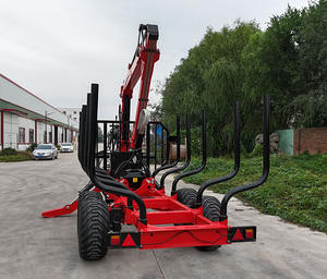 Machines forestières 4 roues motrices <span class=keywords><strong>Quad</strong></span> chargeuse de bûches remorquable <span class=keywords><strong>remorque</strong></span> forestière ATV <span class=keywords><strong>remorque</strong></span> à bois <span class=keywords><strong>pour</strong></span> tracteur agricole - Product Image 1