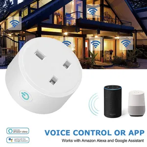 المنزل الذكي App التحكم اللاسلكية الذكية محول كهرباء التوصيل واي فاي مأخذ التوصيل المملكة المتحدة