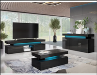Ensemble moderne pour salon divertissement TV table basse buffet