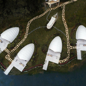 Prefabrik kalıcı membran kabuk çadır açık glahotel otel tatil kamp ev yapısı - Product Image 3