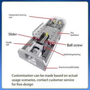 AMT Cross Slide Table High-precision Ball Screw Semi-Closed <strong>Linear</strong> Module <strong>Servo</strong> Synchronous Belt Motion Guide XYZ <strong>Motor</strong> - Product Image 4