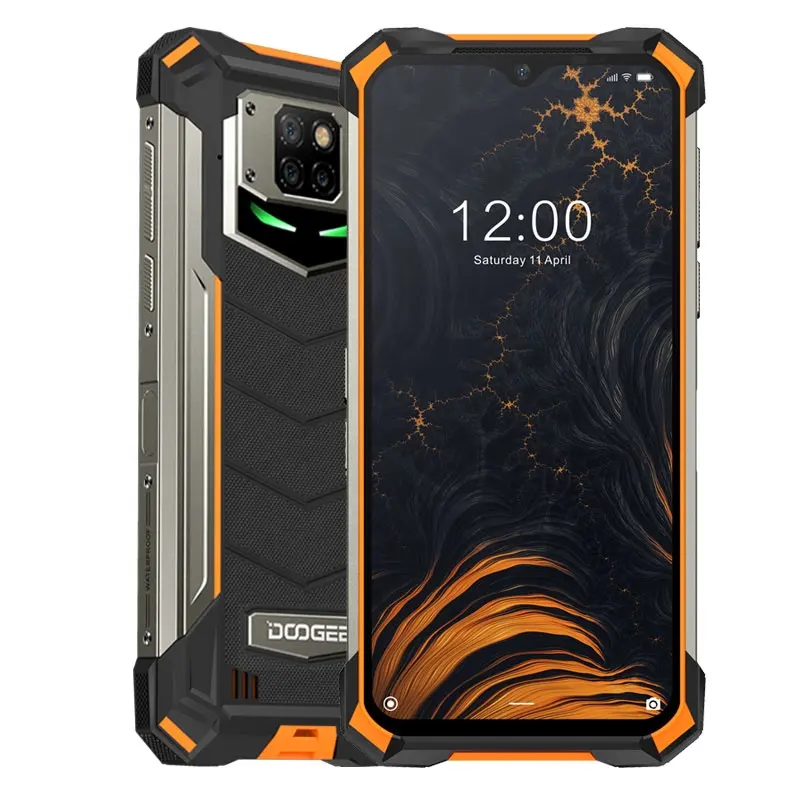 Original DOOGEE S88 Plus Desbloqueado 8GB + 128GB Telefone Móvel 6.3 polegadas Tela À Prova D' Água 10000mAh Bateria Android 10.0 Rugged Phone