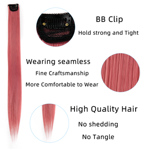 Extensiones de Cabello Permanentes de <span class=keywords><strong>Fibra</strong></span> de Alta Temperatura Coloridas, de Seda, con Onda Simple, de Doble Trama, Largas, con Cinta Adhesiva - Product Image 2