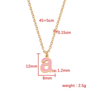 Colgantes de Joyería Religiosa de Moda para Mujer, Dijes para Hacer Joyas, Colgante de Letra de Acero Inoxidable Esmaltado Personalizado DIY para Collar - Product Image 6