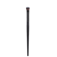 HMU Logo personnalisé de haute qualité manche en bois noir pinceaux de fard à paupières de maquillage pour les yeux