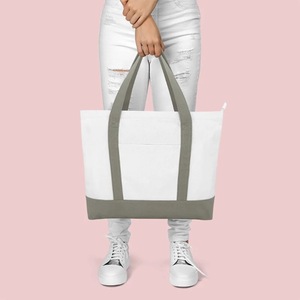 Sac en toile de coton réutilisable et durable en gros, logo personnalisé, capacité 501Bs, sac de courses en toile pour supermarché - Product Image 3