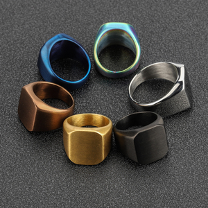 Anillo de acero inoxidable personalizado para <span class=keywords><strong>hombre</strong></span>, joyería de moda, logotipo personalizado, gran oferta, <span class=keywords><strong>2022</strong></span> - Product Image 3