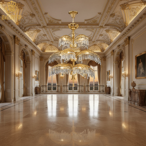 Jewellerytop rococò francese classica lampada <span class=keywords><strong>in</strong></span> bronzo a sospensione di <span class=keywords><strong>cristallo</strong></span> di lusso luce antica <span class=keywords><strong>in</strong></span> ottone lampadario a foglie di palma - Product Image 5