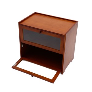 Bamleader - Caja de Pan de Bambú Natural con Puertas de Acrílico, Organizador de Almacenamiento Multiusos, Diseño Rectangular - Product Image 5