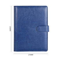 Carpeta Portafolio de Cuero Personalizada para Promociones, Carpeta de Anillas A5 con Cubierta de Cuero PU para Negocios