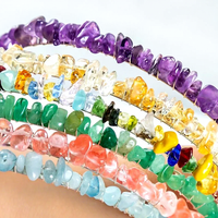Serre-tête en quartz rose transparent, bijou en cristal d'améthyste, pierres précieuses d'agate et éclats de quartz, idéal pour cadeau - Vente en gros