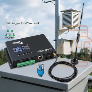Enregistreur de données à entrées numériques multipoint Modbus 4G et Ethernet Système de surveillance de salle serveur Contrôleur de température de serre - Product Image 1