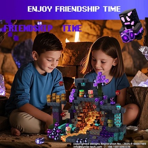 DUNILE <span class=keywords><strong>Building</strong></span> Bricks MC World Juegos de bloques magnéticos para niños pequeños para regalo de cumpleaños y Navidad - Product Image 4