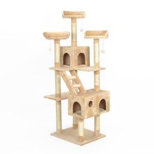Grande tour d'<span class=keywords><strong>arbre</strong></span> <span class=keywords><strong>à</strong></span> <span class=keywords><strong>chat</strong></span> de luxe de style moderne meubles de maison pour <span class=keywords><strong>chat</strong></span> en peluche durable avec griffoir en sisal vente en gros d'usine - Product Image 2